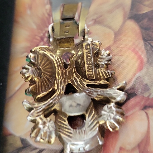 Vintage FLORENZA Clip Earrings - Picture 4 of 5